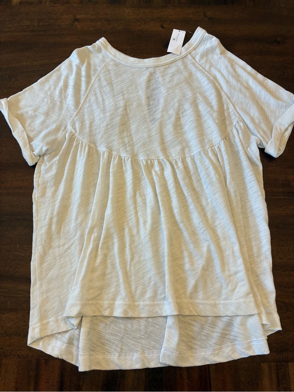 American Eagle Top Women’s Small Cream Short Sleeve Blouse Shirt New NWT